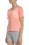 NIKE-Γυναικεία κοντομάνικη μπλούζα NIKE MILER TOP SS BREATHE ροζ 