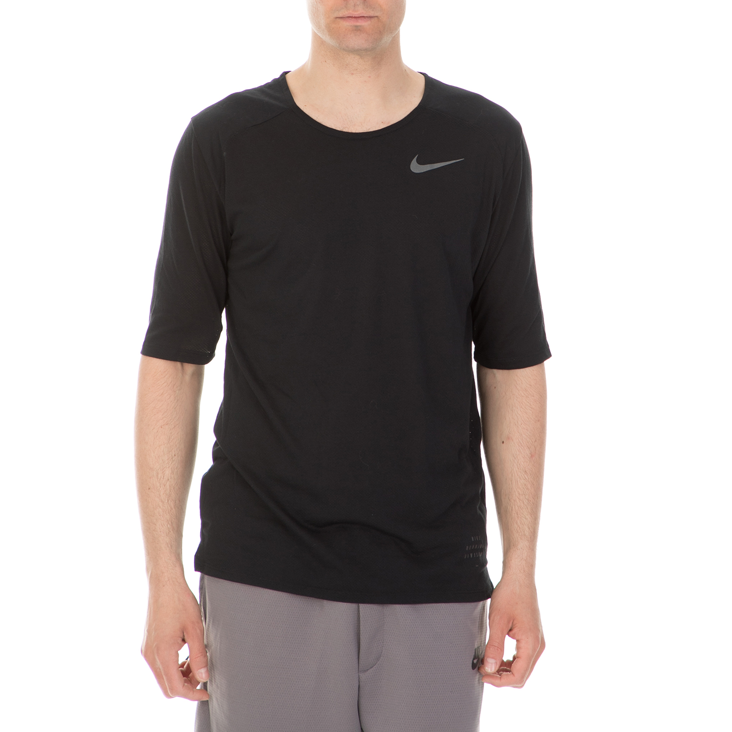 Ανδρικά/Ρούχα/Αθλητικά/T-shirt NIKE - Ανδρική κοντομάνικη μπλούζα NIKE BRTHE TLWND μαύρη