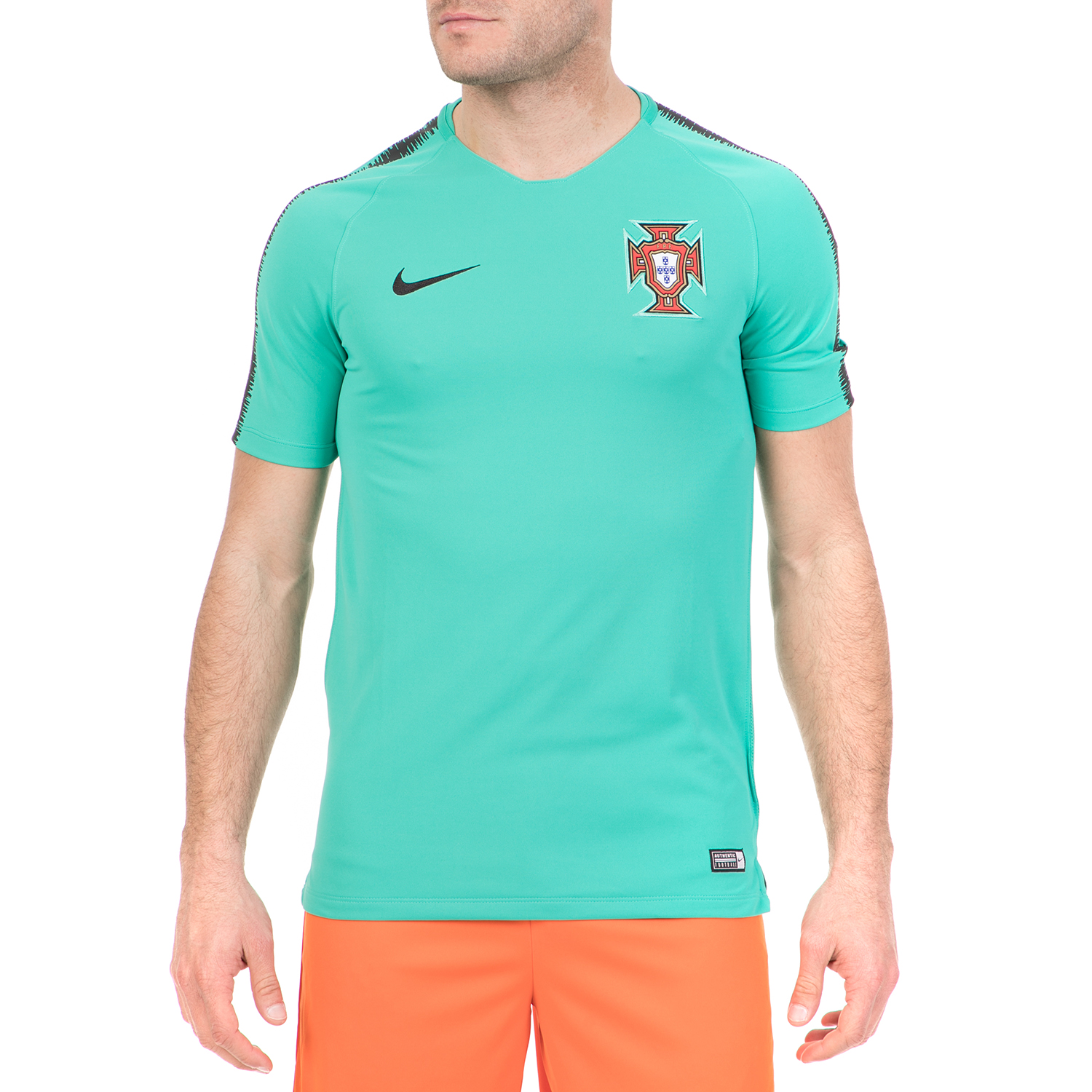 Ανδρικά/Ρούχα/Αθλητικά/T-shirt NIKE - Ανδρική ποδοσφαιρική μπλούζα NIKE BRT S QD TOP πράσινη