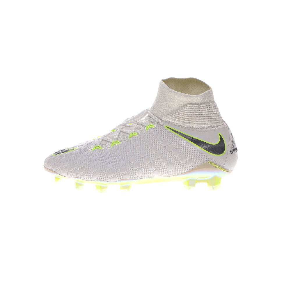 NIKE - Ποδοσφαιρικά παπούτσια NIKE HYPERVENOM 3 ELITE DF FG λευκά Ανδρικά/Παπούτσια/Αθλητικά/Football