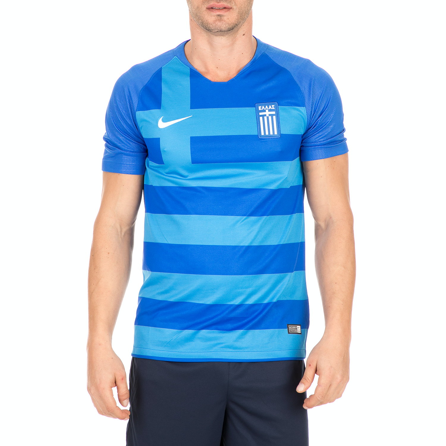 Ανδρικά/Ρούχα/Αθλητικά/T-shirt NIKE - Ανδρική ποδοσφαιρική φανέλα NIKE GRE M NK BRT STAD JSY μπλε
