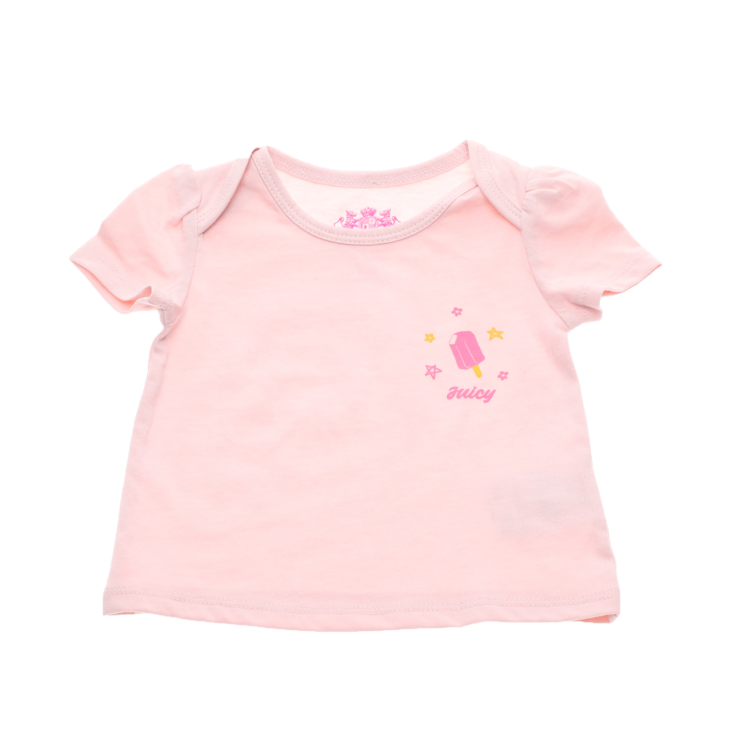 JUICY COUTURE KIDS - Βρεφική μπλούζα JUICY COUTURE KIDS PARADISE ροζ Παιδικά/Baby/Ρούχα/Μπλούζες