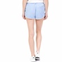 JUICY COUTURE-Γυναικείο σορτς  MICROTERRY HIGH WAISTED JUICY COUTURE γαλάζιο