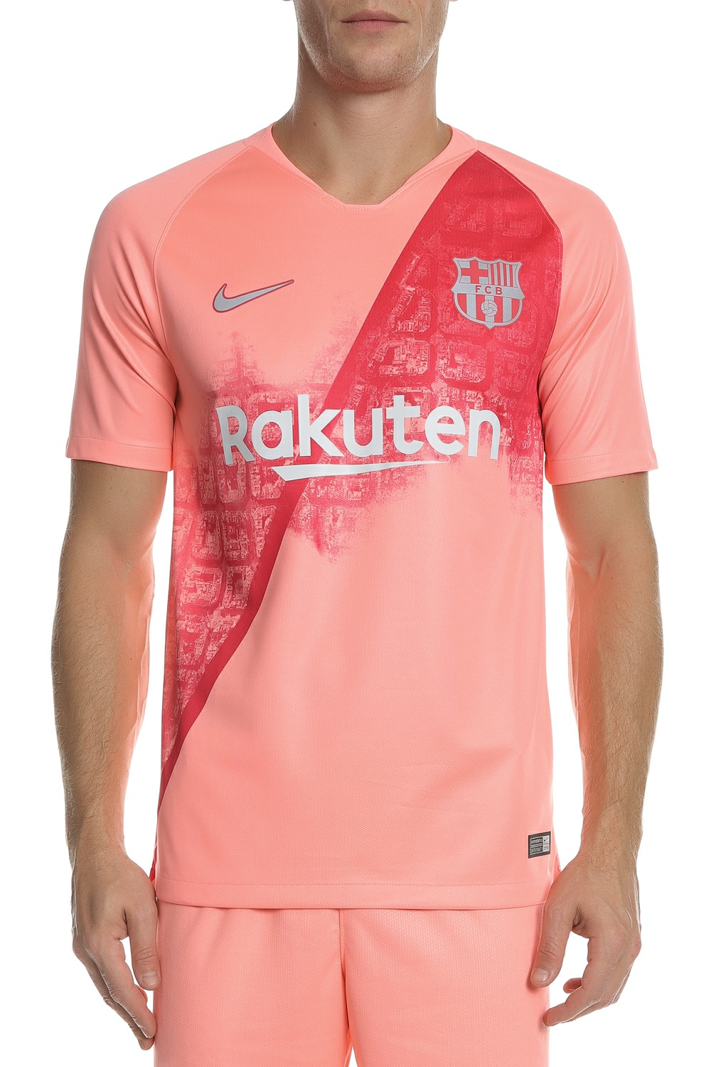 Ανδρικά/Ρούχα/Αθλητικά/T-shirt NIKE - Ανδρικό t-shirt FCB M NK BRT STAD NIKE ροζ