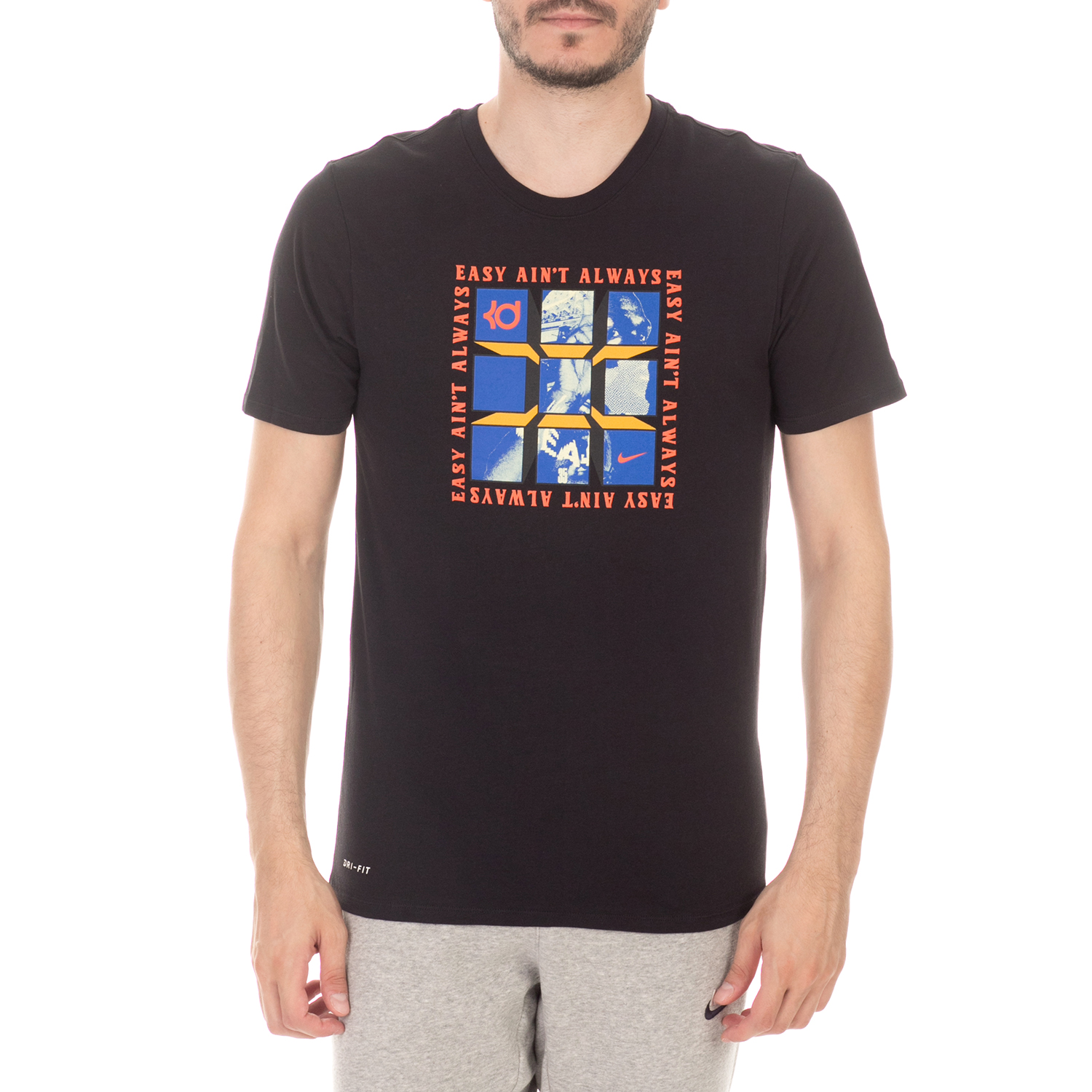Ανδρικά/Ρούχα/Αθλητικά/T-shirt NIKE - Ανδρική μπλούζα NIKE KD M NK DRY TEE 1 μαύρη