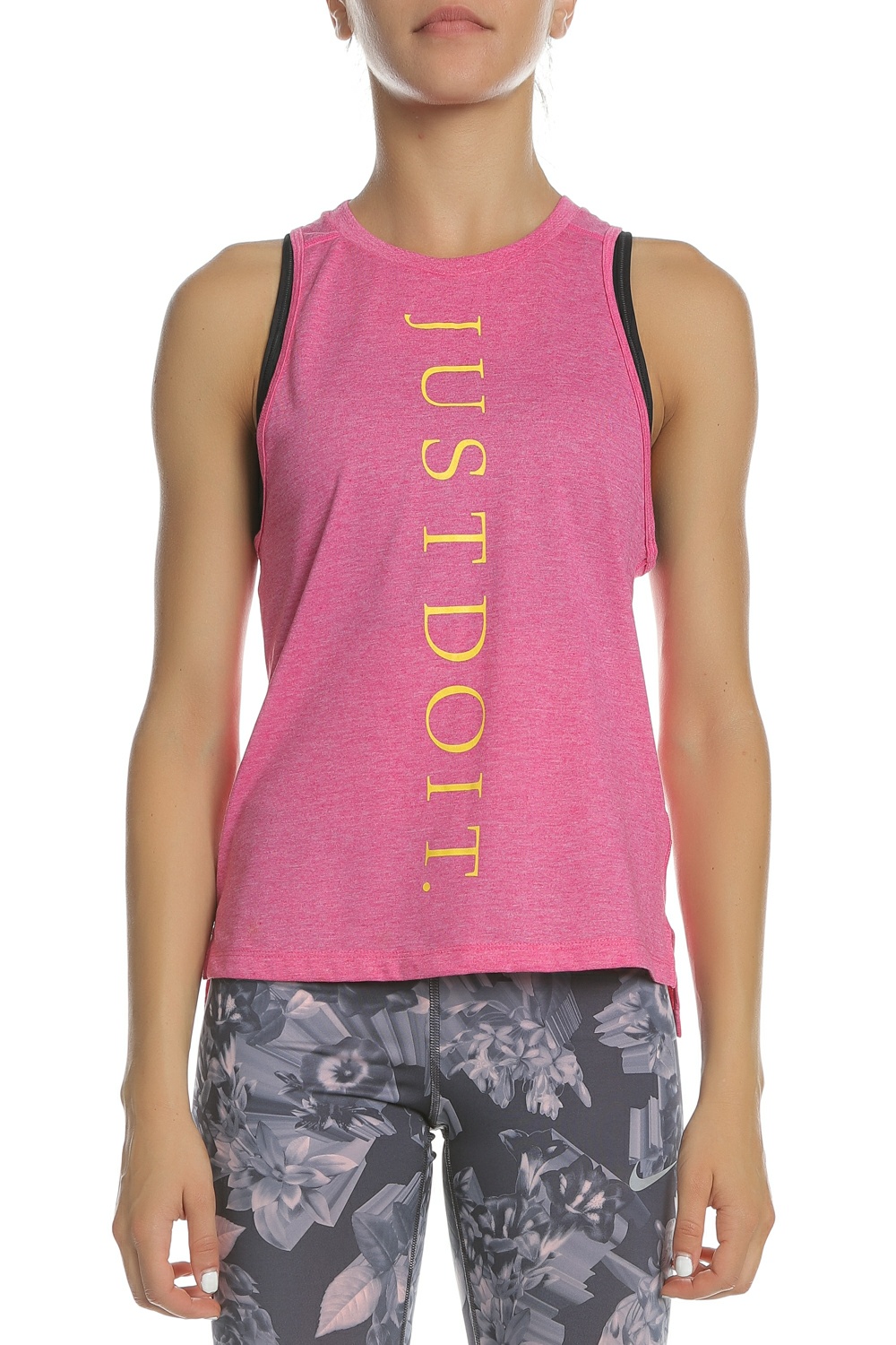 Γυναικεία/Ρούχα/Αθλητικά/T-shirt-Τοπ NIKE - Γυναικεία αμάνικη μπλούζα NIKE MILER TANK JDI ροζ