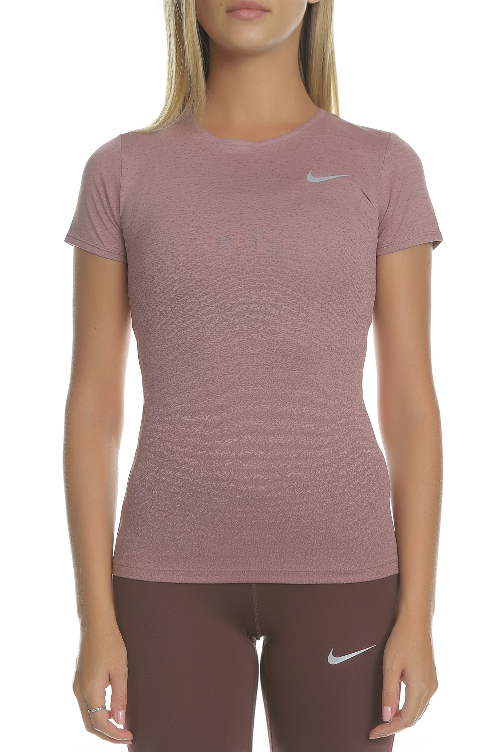 Γυναικεία/Ρούχα/Αθλητικά/T-shirt-Τοπ NIKE - Γυναικεία μπλούζα running Nike DRY MEDALIST ροζ