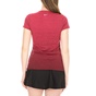 NIKE-Γυναικείο t-shirt NIKE MEDALIST TOP κόκκινο μαύρο