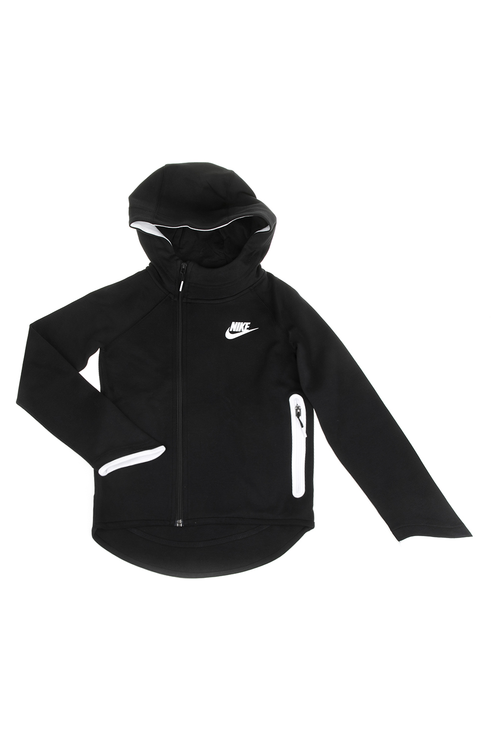 NIKE - Κοριτσίστικη ζακέτα με κουκούλα Nike Sportswear μαύρη Παιδικά/Girls/Ρούχα/Αθλητικά