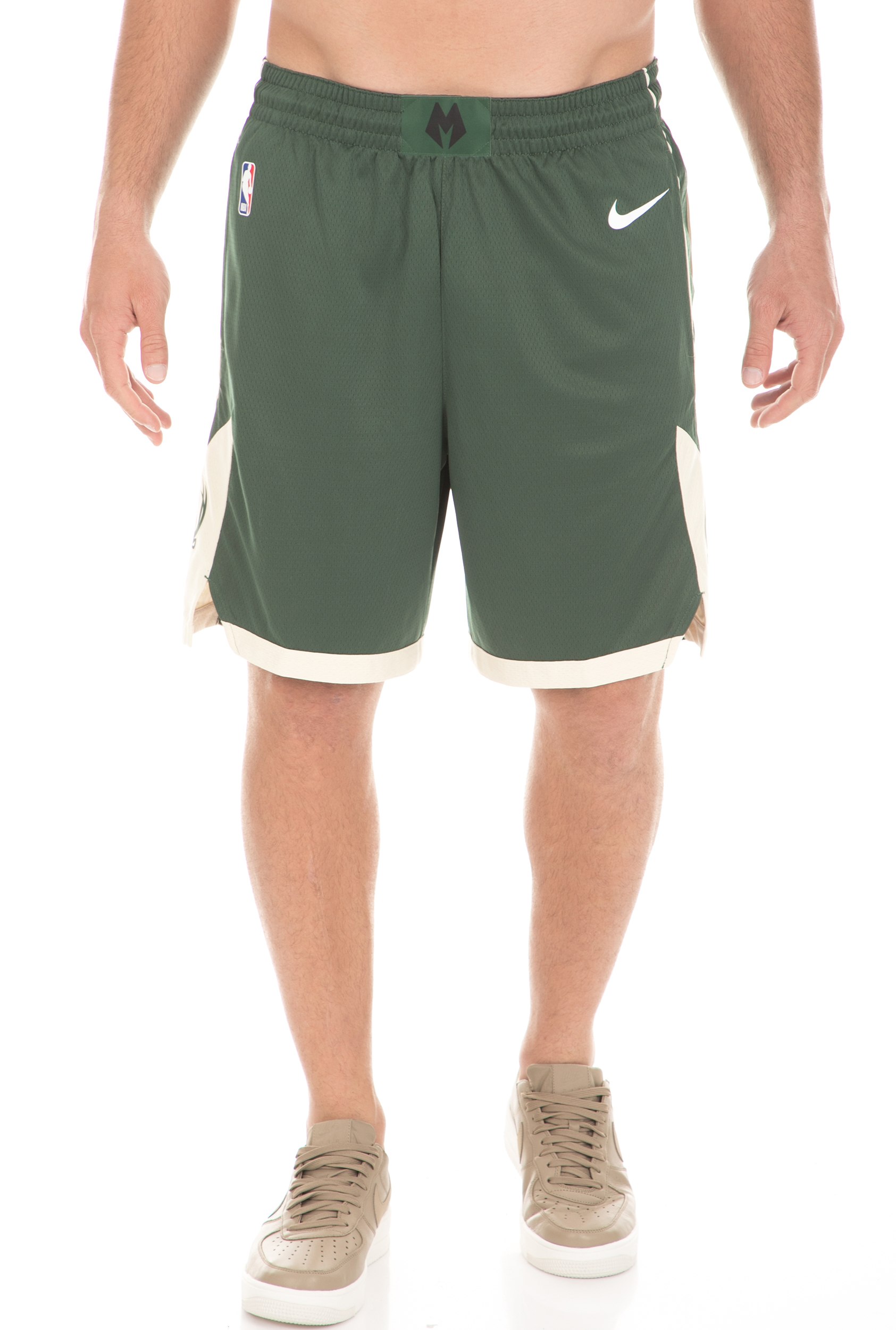 Ανδρικά/Ρούχα/Σορτς-Βερμούδες/Αθλητικά NIKE - Ανδρικό σορτς μπάσκετ Nike NBA Milwaukee Bucks Icon Edition Swingman πράσινο
