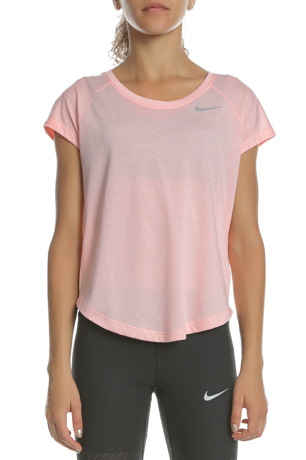 Γυναικεία/Ρούχα/Αθλητικά/T-shirt-Τοπ NIKE - Γυναικεία κοντομάνικη μπλούζα TAILWIND TOP SS COOL LX ροζ