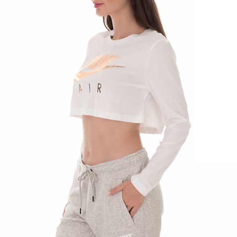 NIKE-Γυναικεία μπλούζα NIKE NSW AIR TOP LS λευκή