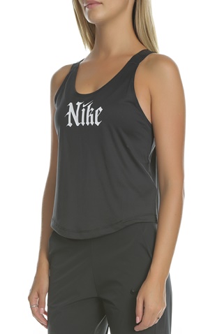 NIKE-Γυναικεία αμάνικη μπλούζα NIKE DRY TANK ELSTKA CROP GRX μαύρη