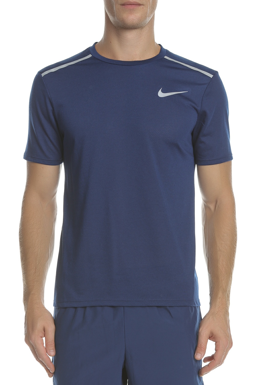 NIKE - Ανδρική κοντομάνικη μπλούζα NIKE BRTHE RISE 365 TOP SS 1.0 μπλε Ανδρικά/Ρούχα/Αθλητικά/T-shirt