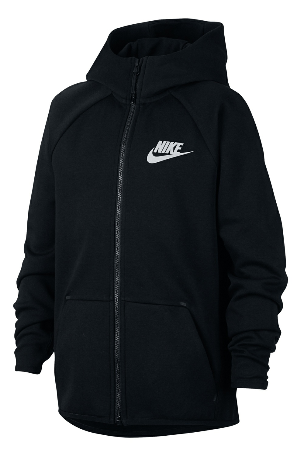 NIKE Αγορίστικη ζακέτα Nike Sportswear Tech Fleece μαύρη