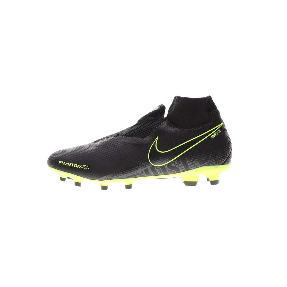 NIKE - Ποδοσφαιρικά παπούτσια NIKE PHANTOM VSN PRO DF FG μαύρα κίτρινα