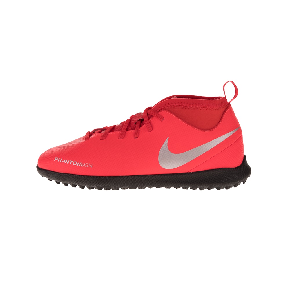 NIKE Παιδικά ποδοσφαιρικά παπούτσια JR PHANTOM VSN CLUB DF TF κόκκινα ασημί