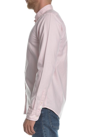 SCOTCH & SODA-Ανδρικό μακρυμάνικο πουκάμισο SCOTCH & SODA ροζ