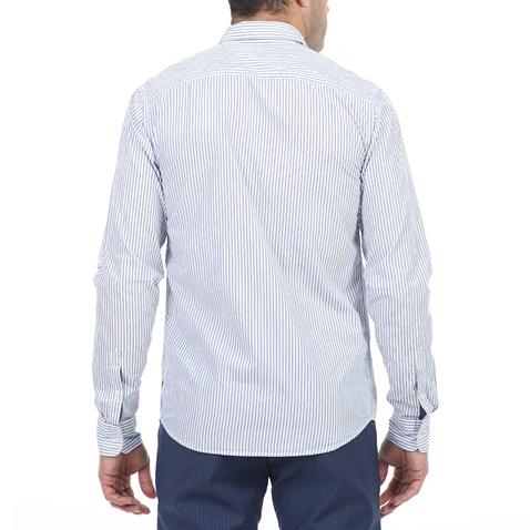 SCOTCH & SODA-Ανδρικό πουκάμισο SCOTCH & SODA λευκό μπλε