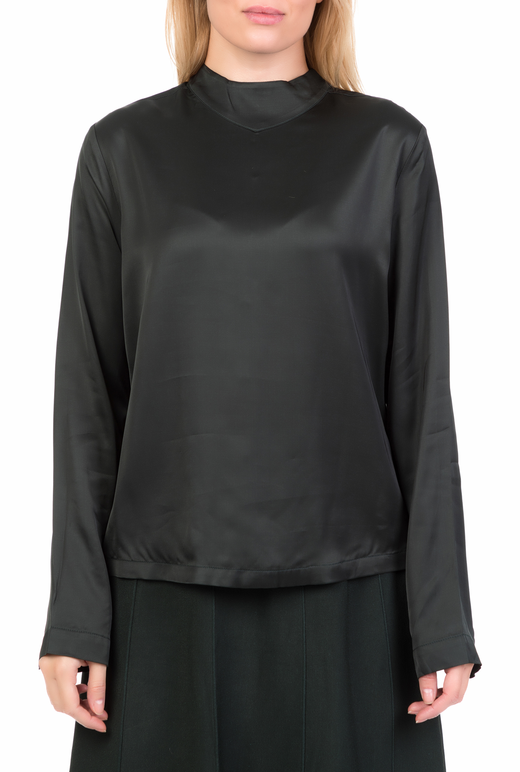SCOTCH & SODA - Γυναικεία μακρυμάνικη μπλούζα με κουμπιά SCOTCH & SODA μαύρη Γυναικεία/Ρούχα/Μπλούζες/Τοπ