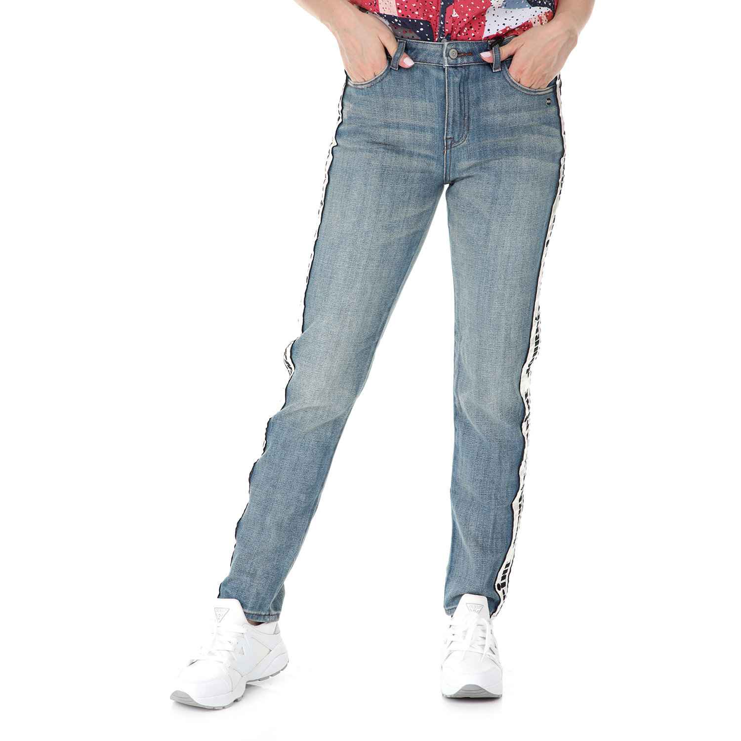SCOTCH & SODA SCOTCH & SODA - Γυναικείο jean παντελόνι SCOTCH & SODA Seasonal straight fit μπλε