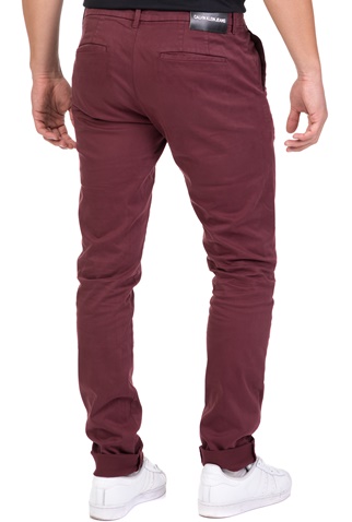 calvin klein burgundy pants