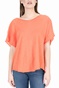 AMERICAN VINTAGE-Γυναικεία κοντομάνικη μπλούζα AMERICAN VINTAGE πορτοκαλί 