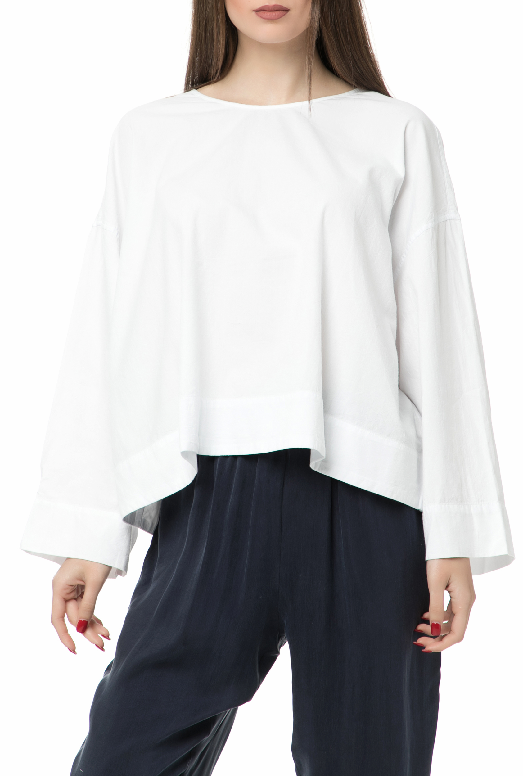 AMERICAN VINTAGE - Γυναικεία μακρυμάνικη μπλούζα AMERICAN VINTAGE λευκή Γυναικεία/Ρούχα/Μπλούζες/Μακρυμάνικες