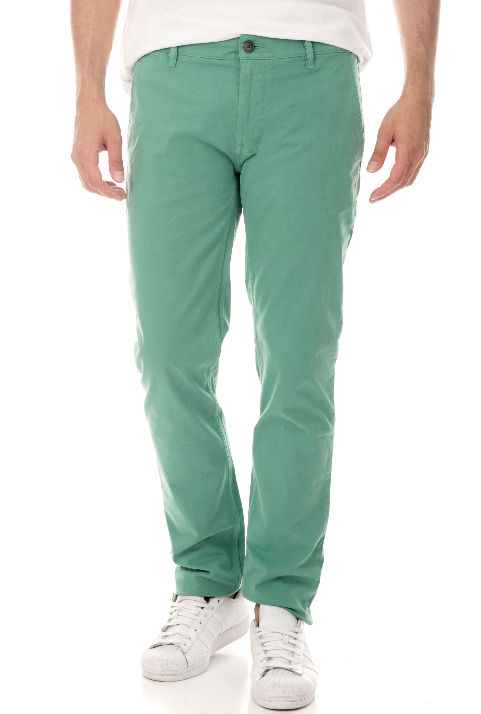Ανδρικά/Ρούχα/Παντελόνια/Chinos BOSS - Ανδρικό chino παντελόνι BOSS Schino-Slim πράσινο