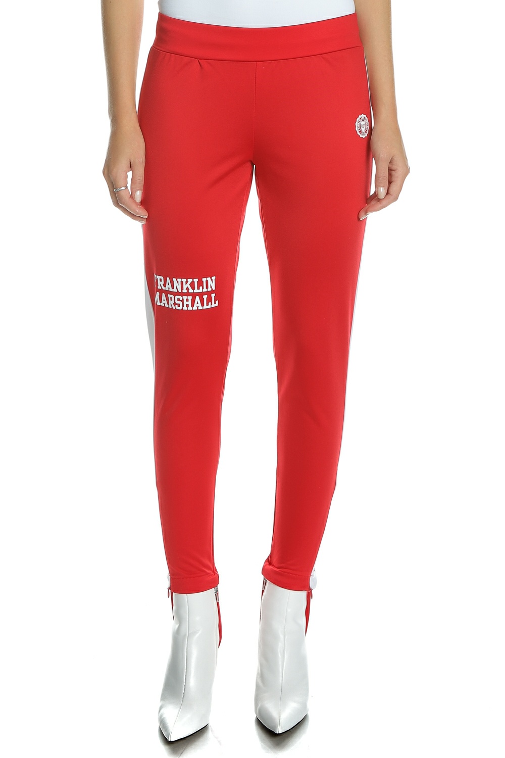 FRANKLIN & MARSHALL - Γυναικείο παντελόνι φόρμας FRANKLIN & MARSHALL κόκκινο Γυναικεία/Ρούχα/Αθλητικά/Φόρμες