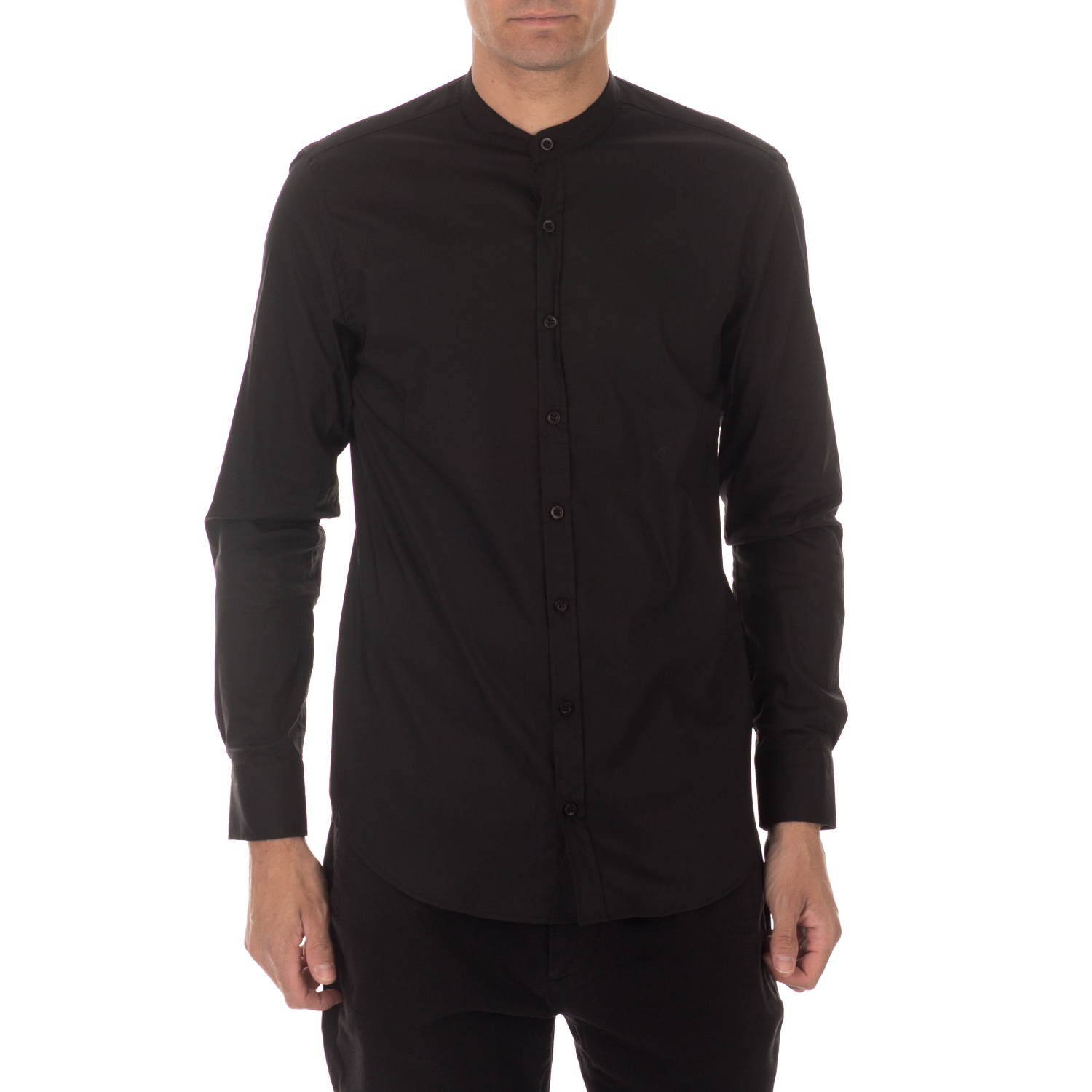 Ανδρικά/Ρούχα/Πουκάμισα/Μακρυμάνικα SSEINSE - Ανδρικό πουκάμισο SSEINSE COREANA μαύρο