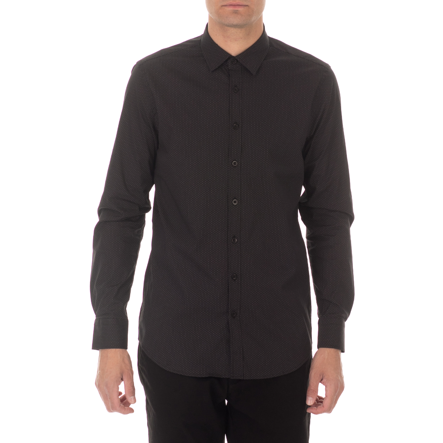 SSEINSE Ανδρικό πουκάμισο SSEINSE CAMICIA μαύρο