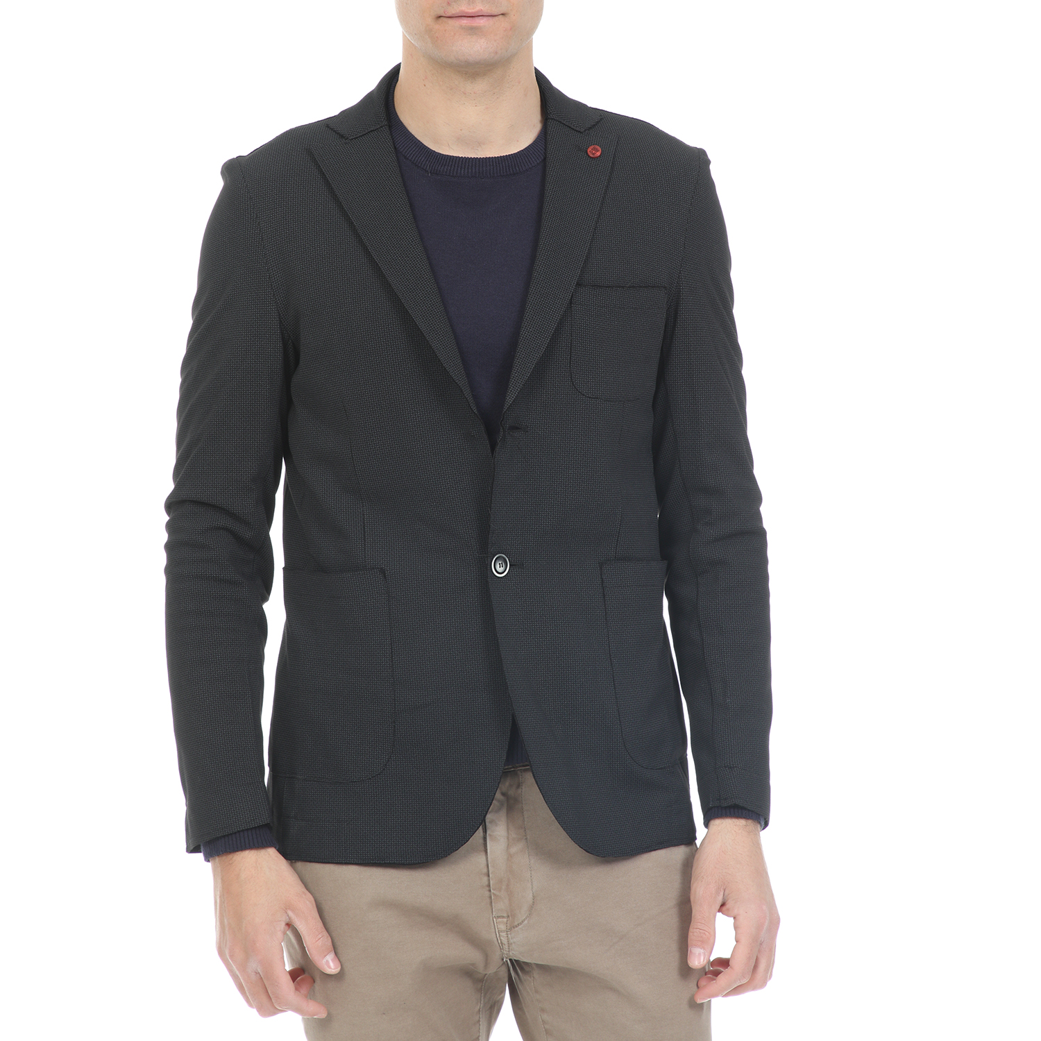 SSEINSE - Ανδρικό σακάκι SSEINSE μαύρο Ανδρικά/Ρούχα/Πανωφόρια/Σακάκια