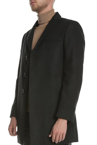 SSEINSE-Ανδρικό παλτό SSEINSE μαύρο