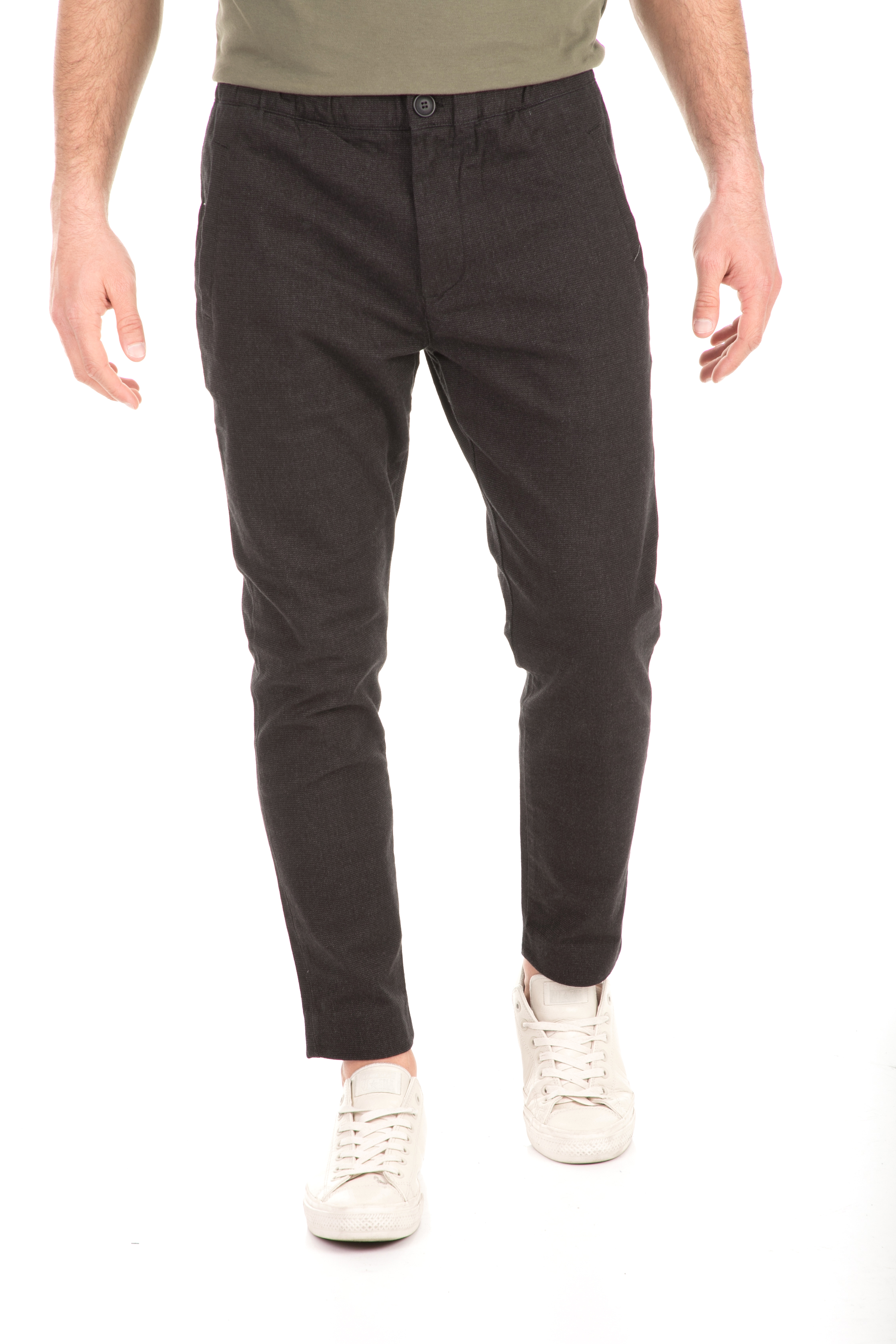 Ανδρικά/Ρούχα/Παντελόνια/Chinos SSEINSE - Ανδρικό παντελόνι SSEINSE μαύρο