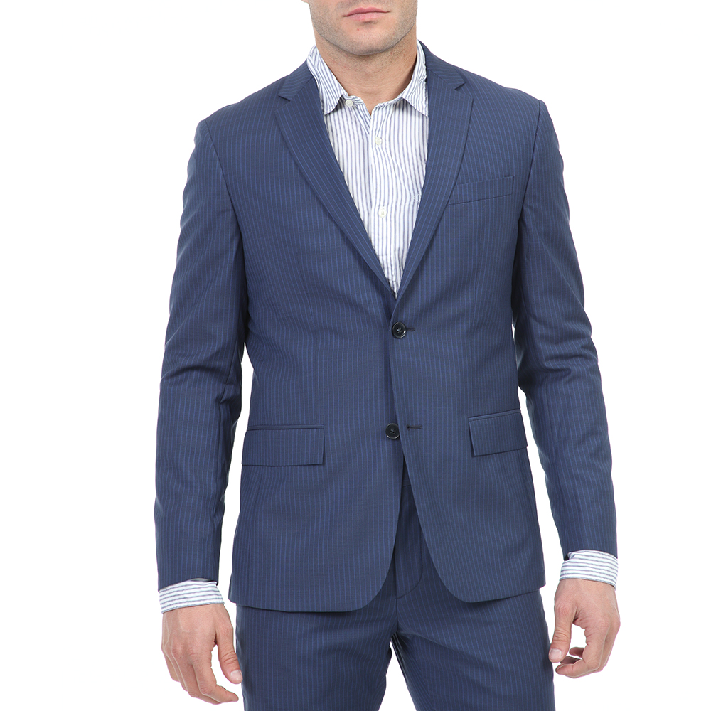 Ανδρικά/Ρούχα/Πανωφόρια/Σακάκια CK - Ανδρικό σακάκι CK TAC-BM COLORED PINSTRIPE μπλε