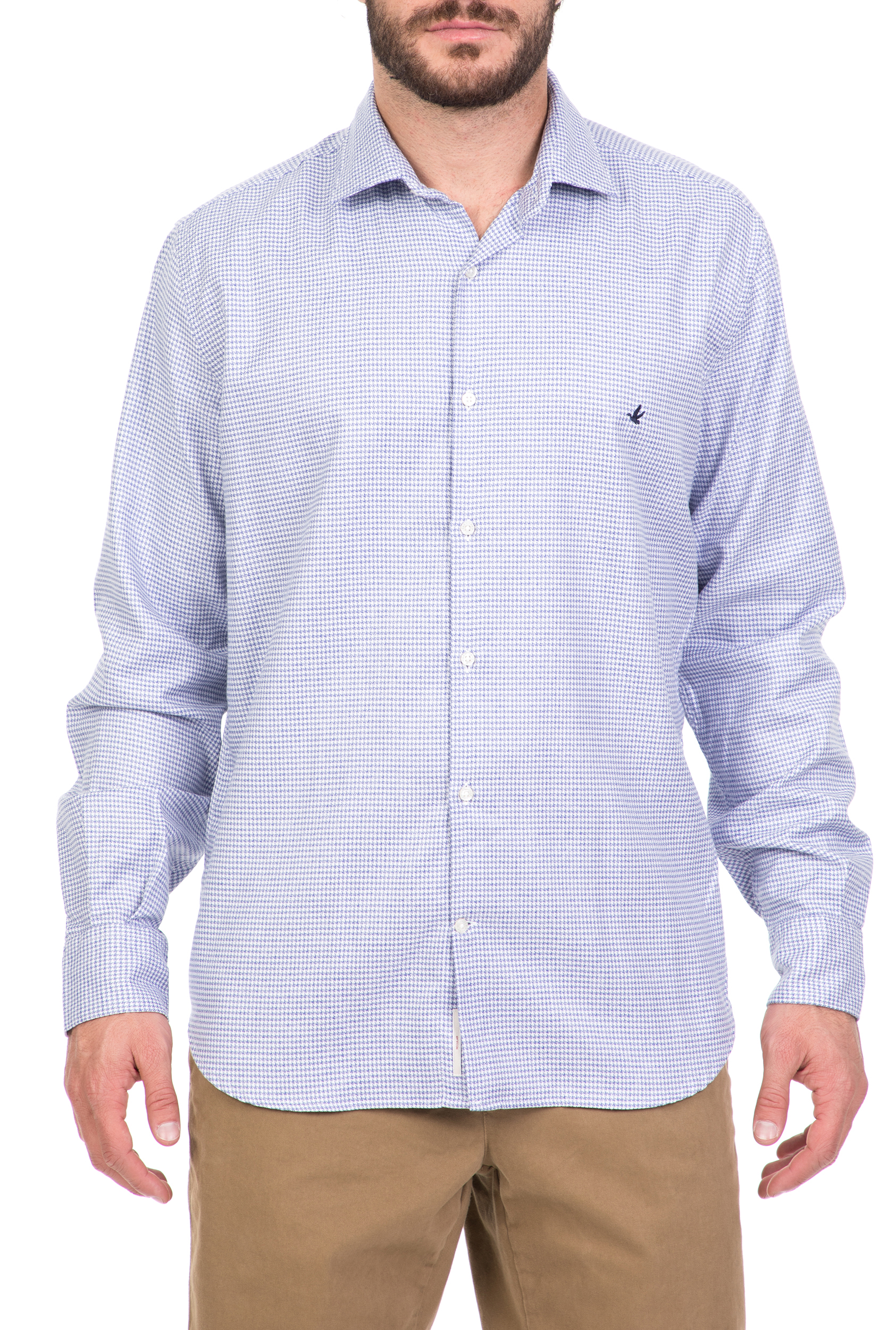BROOKSFIELD - Ανδρικό μακρυμάνικο πουκάμισο BROOKSFIELD γαλάζιο Ανδρικά/Ρούχα/Πουκάμισα/Μακρυμάνικα