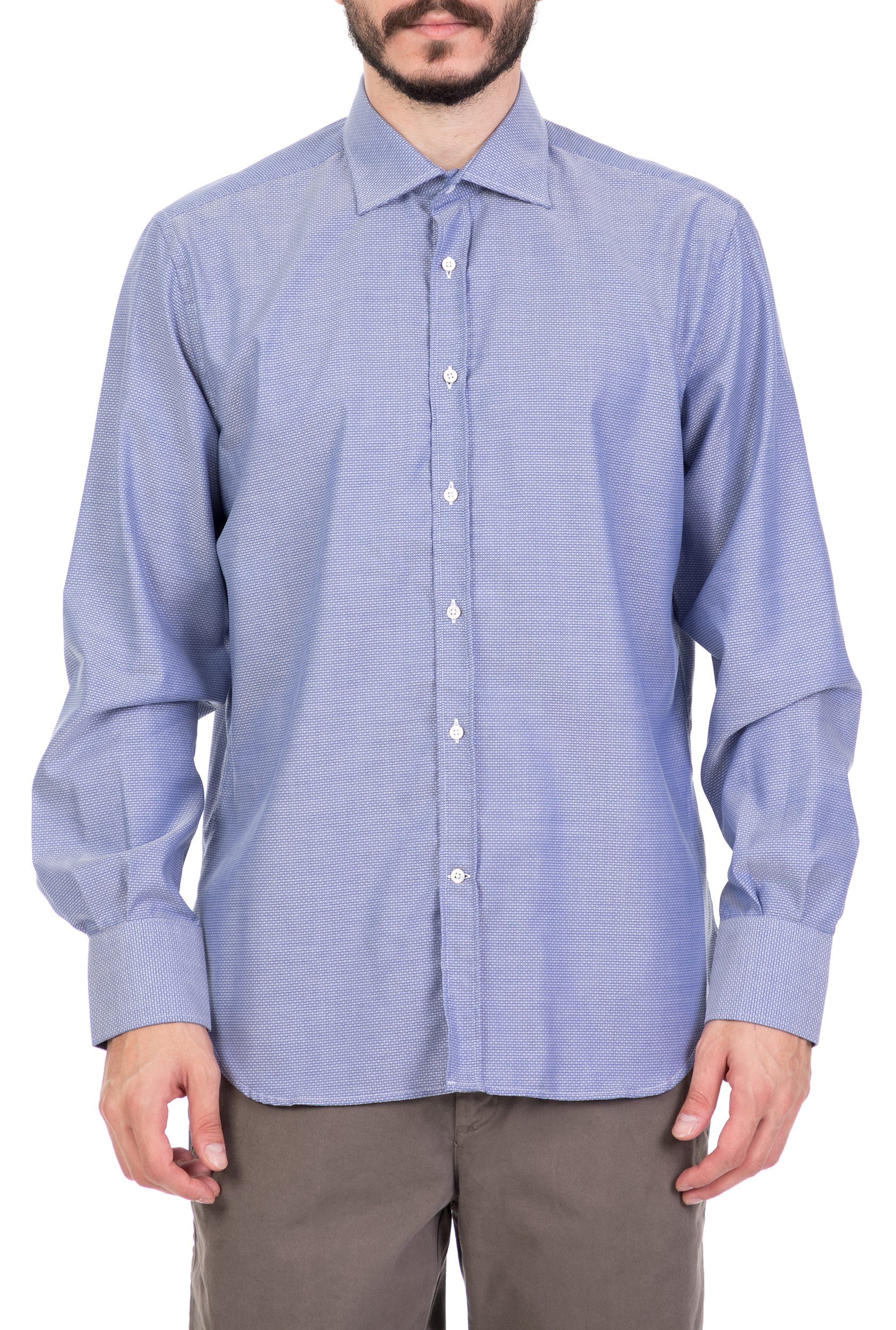 BROOKSFIELD - Ανδρικό μακρυμάνικο πουκάμισο BROOKSFIELD γαλάζιο