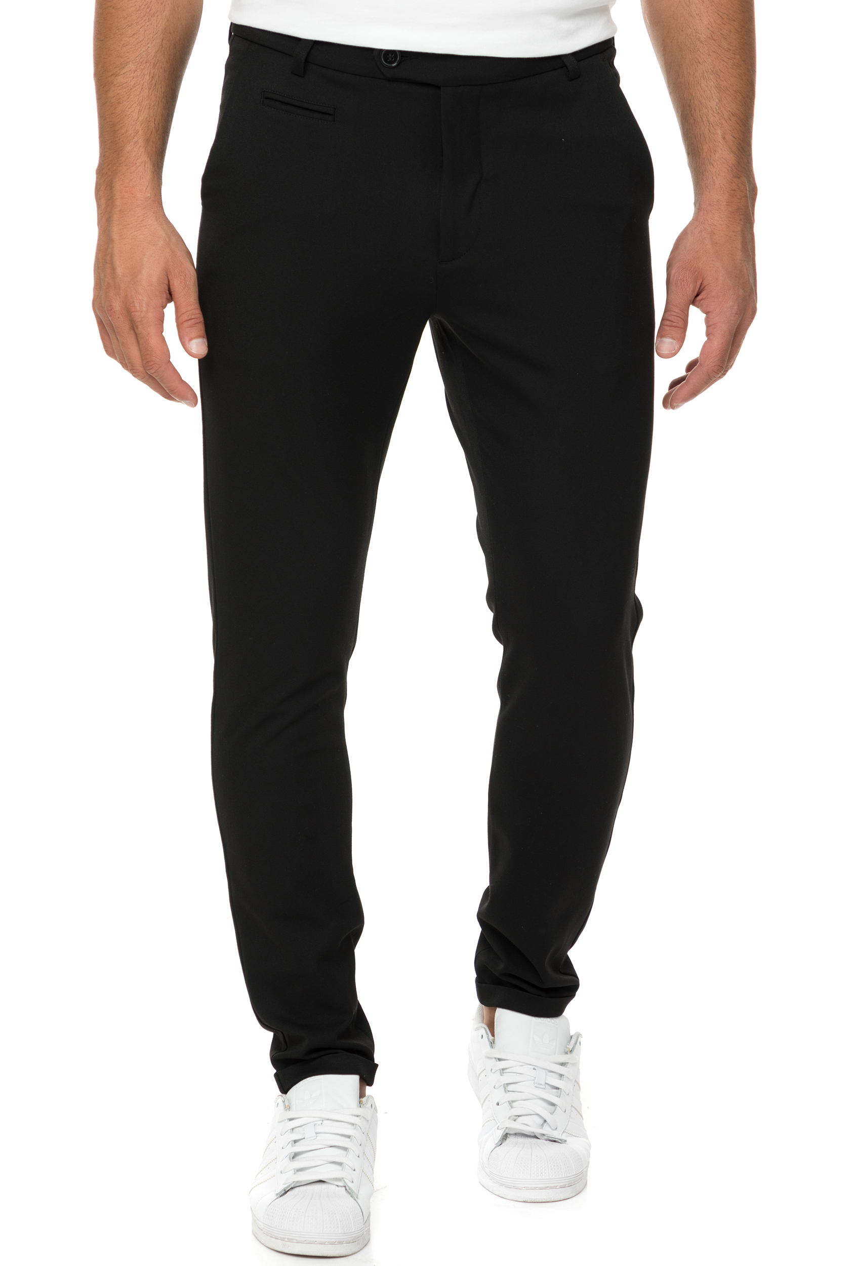 Ανδρικά/Ρούχα/Παντελόνια/Chinos LES DEUX - Ανδρικό chino παντελόνι Como μαύρο