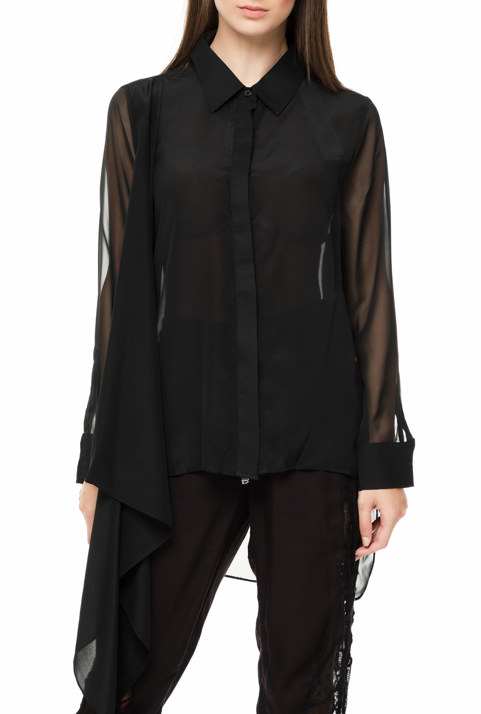 Γυναικεία/Ρούχα/Πουκάμισα/Μακρυμάνικα RELIGION - Γυναικείο μακρυμάνικο πουκάμισο RELIGION DYNAMIC μαύρο