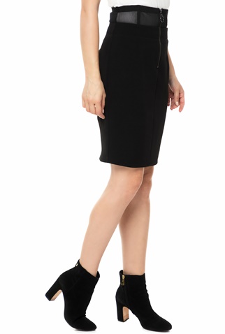 GUESS-Γυναικεία μίνι pencil φούστα GUESS HUGOLINA μαύρη