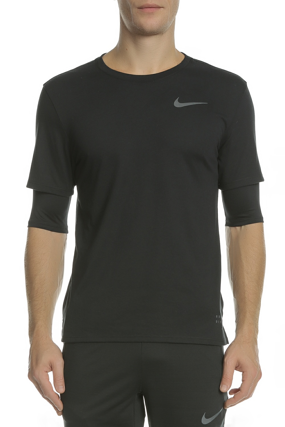 NIKE - Ανδρική μπλούζα NIKE BRTHE RISE 365 TOP SS RD μαύρη Ανδρικά/Ρούχα/Αθλητικά/T-shirt