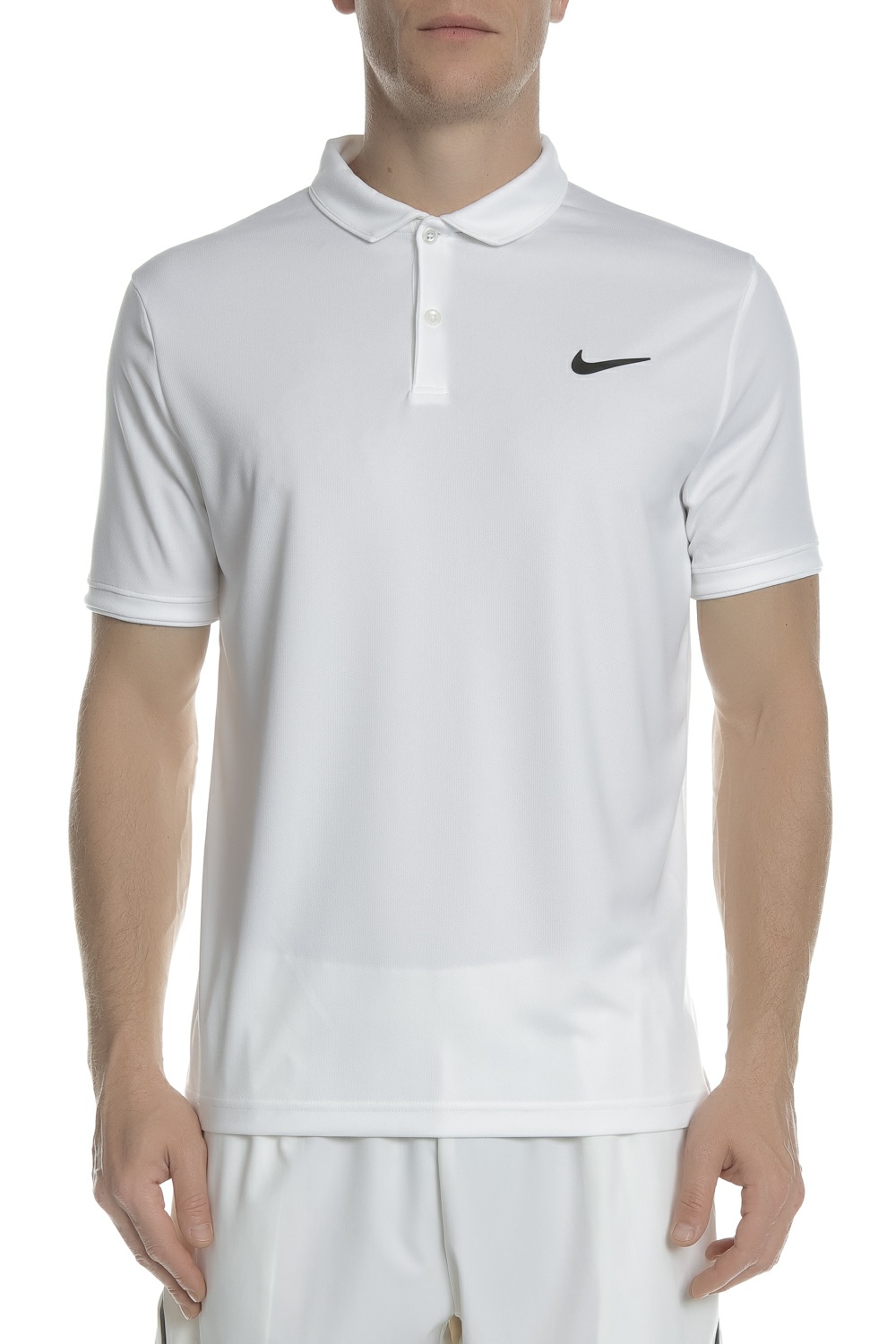 Ανδρικά/Ρούχα/Αθλητικά/T-shirt NIKE - Ανδρική πόλο μπλούζα Nike Court Dry Team Polo λευκή