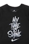 NIKE-Παιδική μακρυμάνικη μπλούζα για κορίτσια Nike Sportswear μαύρη