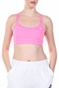 NIKE-Γυναικείο αθλητικό μπουστάκι NIKE FAVORITES STRAPPY BRA ροζ