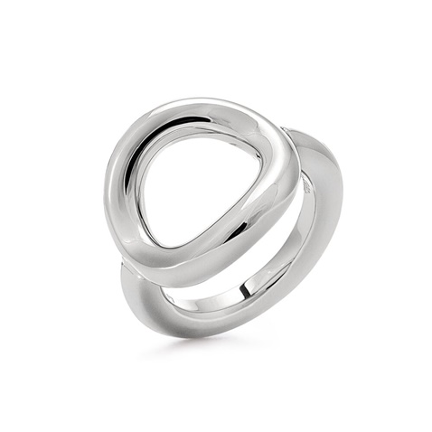 FOLLI FOLLIE-Γυναικείο δαχτυλίδι chevalier FOLLI FOLLIE Metal Chic Silver Plated 