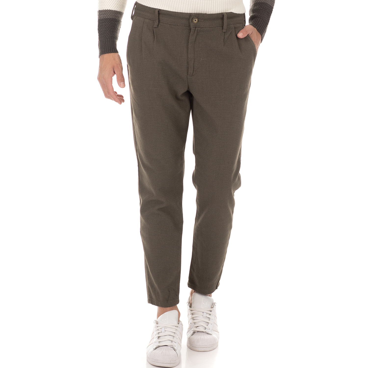 Ανδρικά/Ρούχα/Παντελόνια/Chinos SORBINO - Ανδρικό παντελόνι chino SORBINO TASCA AMERICA πράσινο