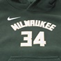 NIKE-Παιδική φούτερ μπλούζα  NIKE MILWAUKEE BUCKS ANTETOKOUNMPO 34 πράσινη