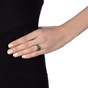 FOLLI FOLLIE-Γυναικείο ασημένιο δαχτυλίδι FOLLI FOLLIE My FF Black Flash Plated 