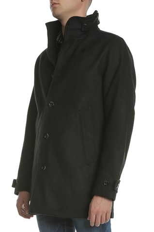 G-STAR RAW-Ανδρικό παλτό GARBER EMPRAL μαύρο